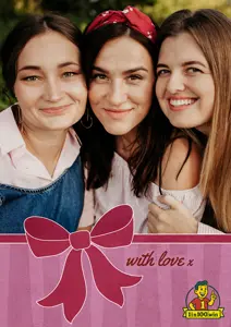 With Love Photo Card (Bow)