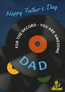For the Record Dad Card
