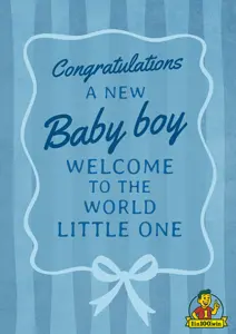 New Baby Boy Card